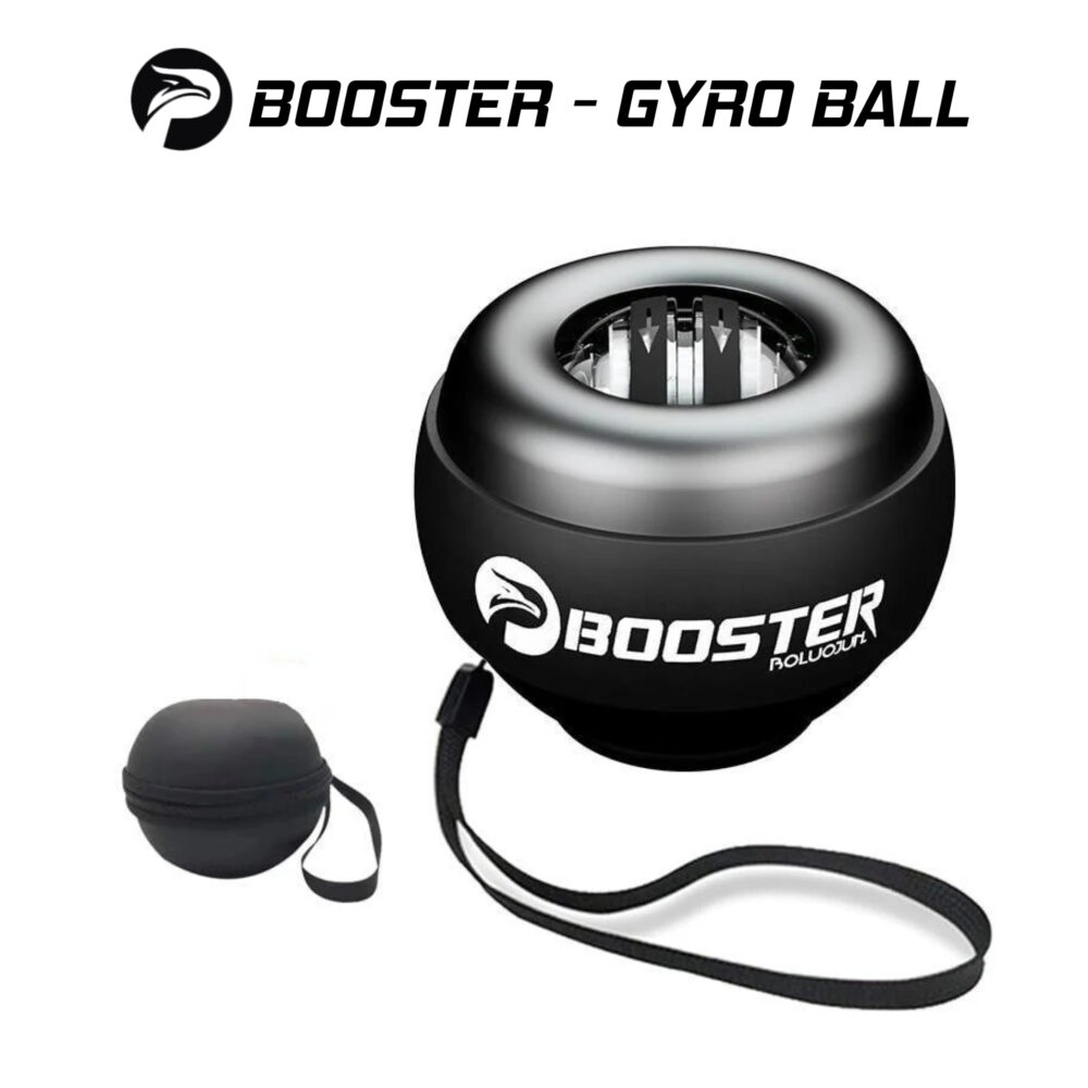 Гіроскопічний тренажер Booster GYRO BALL з LED підсвіткою для кисті, зап’ястя та передпліччя